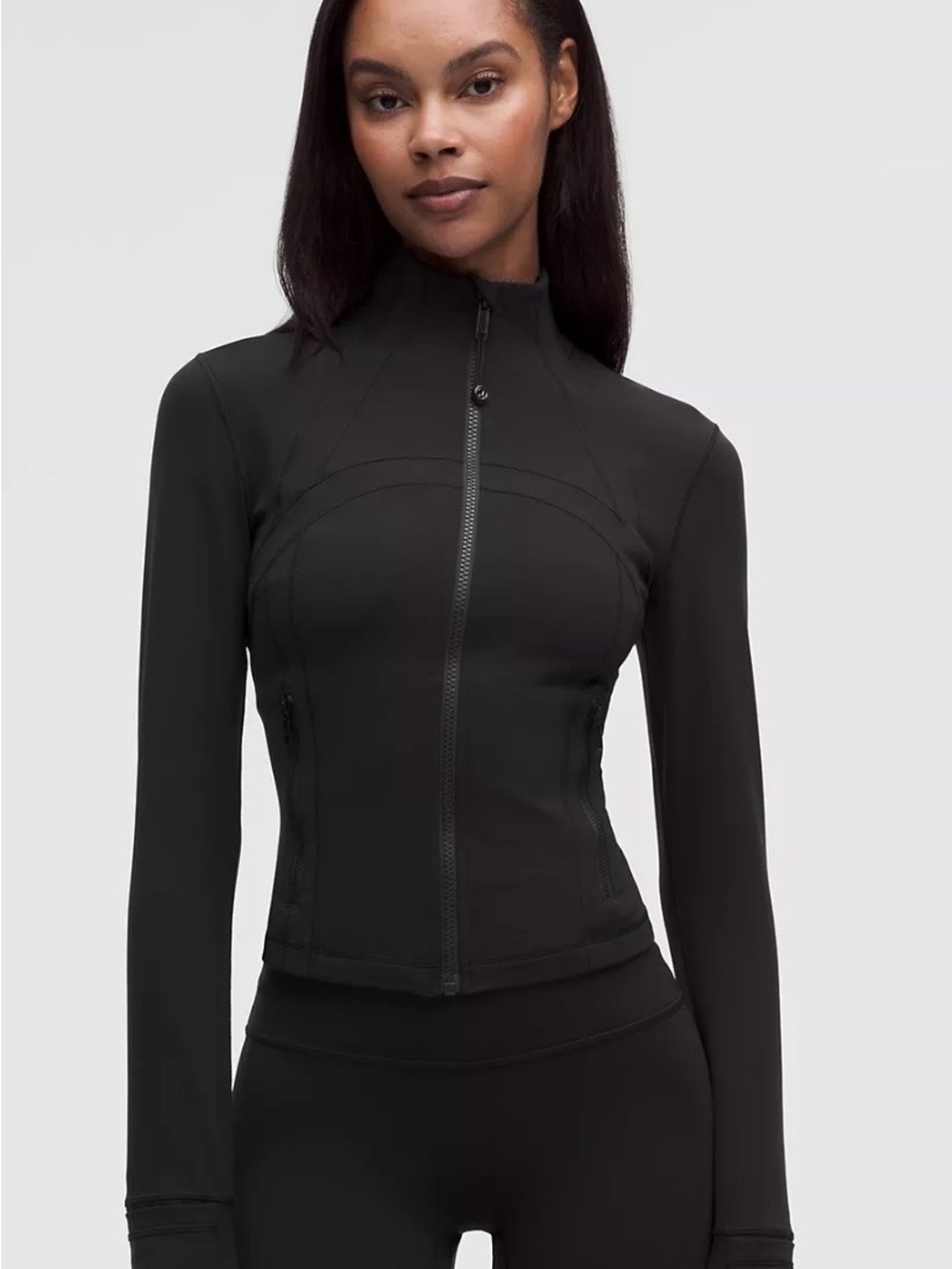 lululemon athletica Black Fitted Zip-Up Jacket